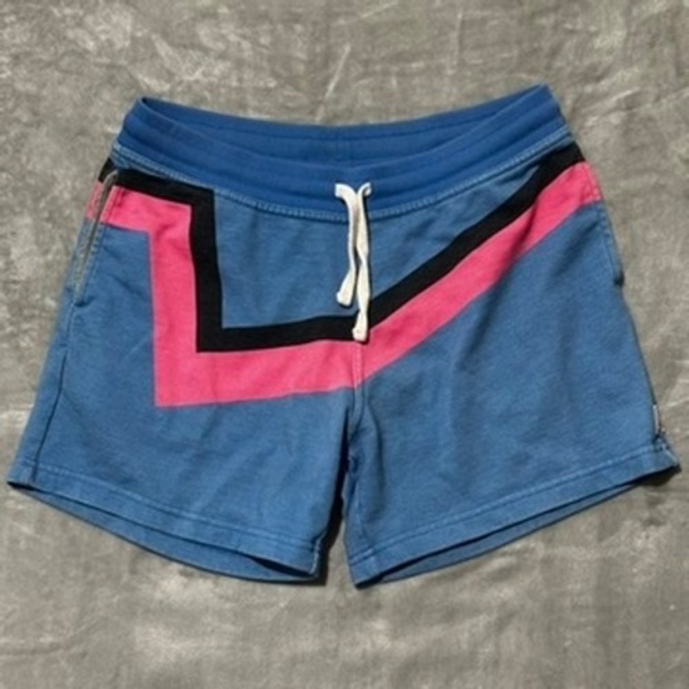 Chubbies Lounge Wear Blue Pink Stripe French Terry Short Mens Medium 5.5"